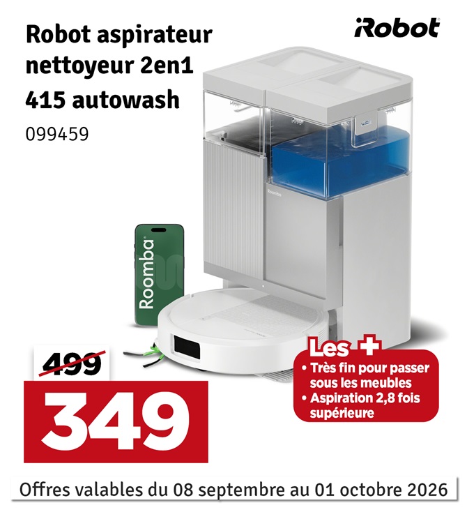 Aspirateur robot iRobot 415 Combo+